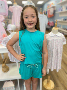 Teal Athletic Top