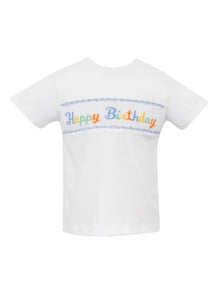 Boy’s Smocked Happy Birthday Shirt
