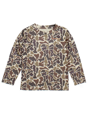 Boys Sportsman Performance LS Vintage Camo