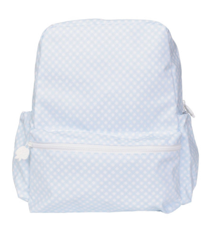 Blue Gingham Backpack