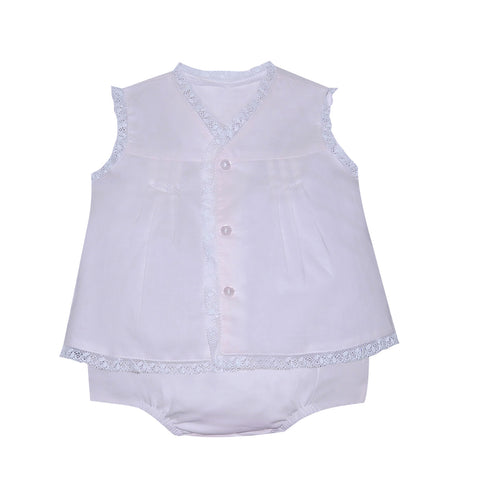 Button Down Lace Diaper Set