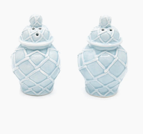 Blue Ginger Jar Salt and Pepper Shakers