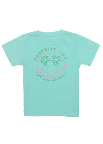 Girls Smiley Seafoam