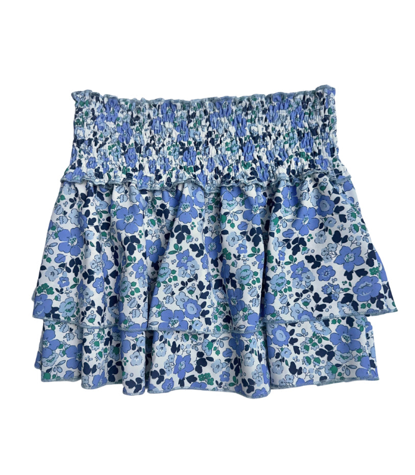 Blue Floral Skirt