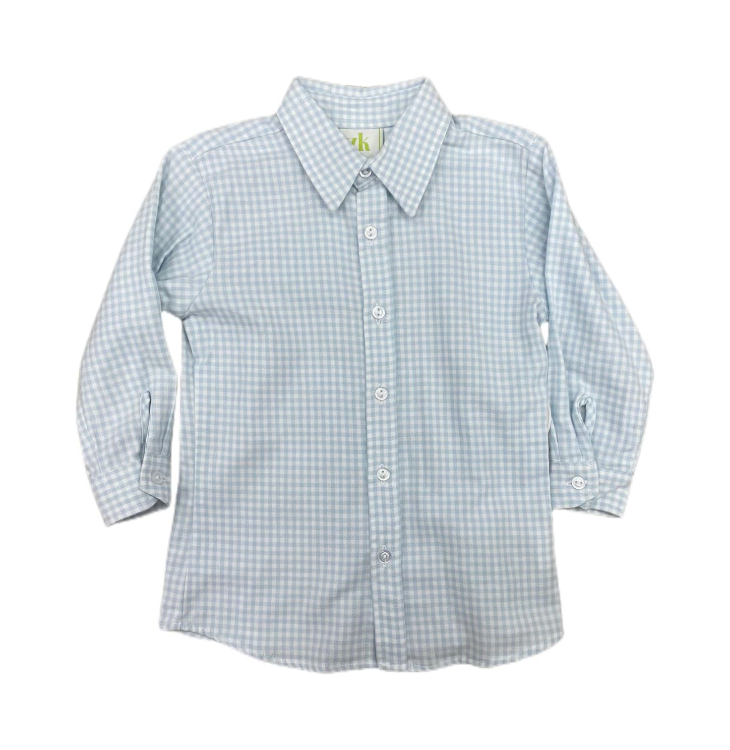 Blue Gingham Button Up