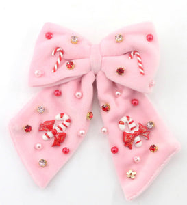 Candy Cane Lane Bow