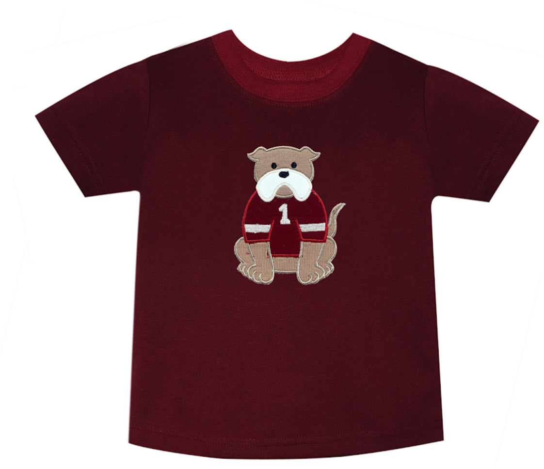 Maroon Shirt with Applique