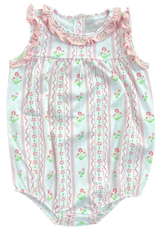 Rosie Bubble Pink Floral Scallop