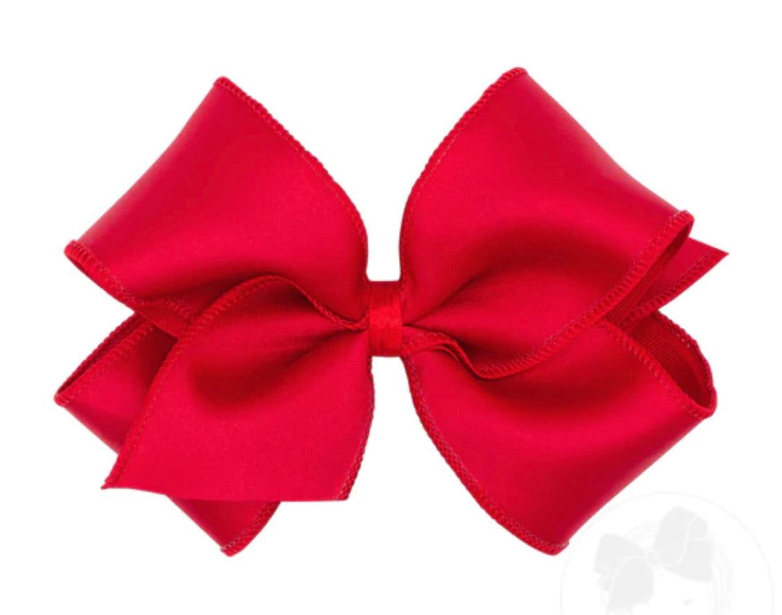 King Red Satin Bow