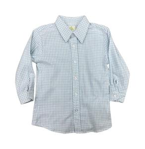 Blue Gingham Button Up