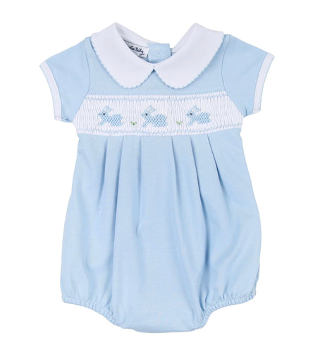 Pastel Bunny Classics Smocked Collared Boy Bubble