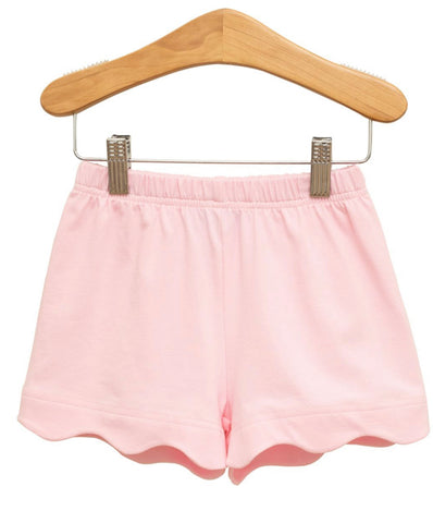 Scalloped Shorts- Light Pink