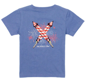 Boys Firecracker SS Space Blue