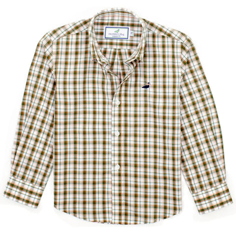 Boys Seasonal Sportshirt Olive Grove