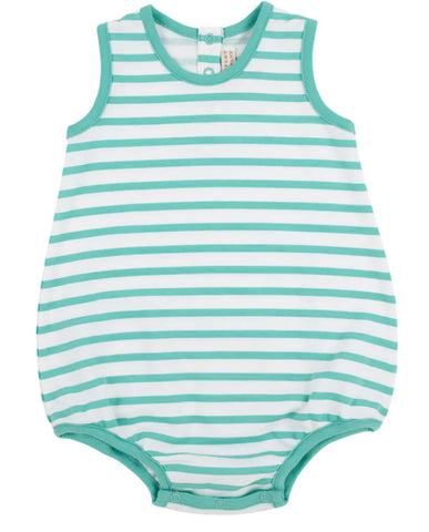 Patton Play Bubble
Turks Teal Stripe with Turks Teal