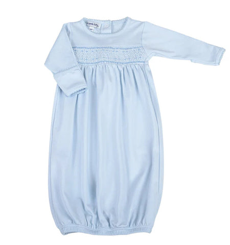 Smocked Boy Gathered Gown