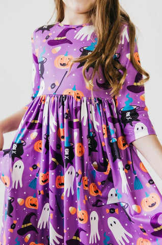 No Tricks, Just Treats Twirl Dress