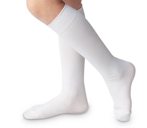 Jefferies Socks Classic White Nylon Knee High Socks 1 Pair