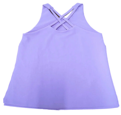 Cross Back Lavender Top - Athleisure