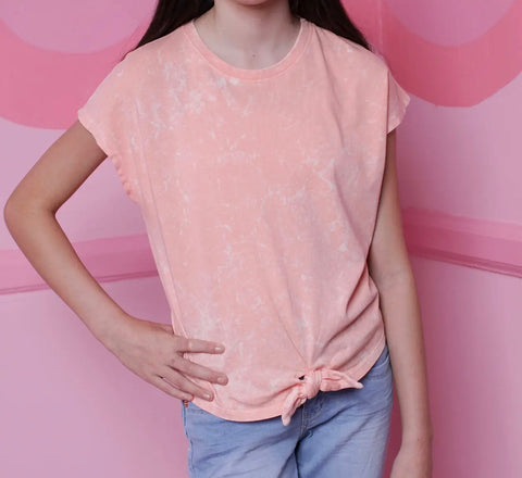 Peach Washed Top