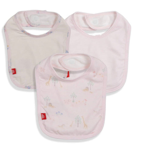 Pink Safari Magnetic Bibs