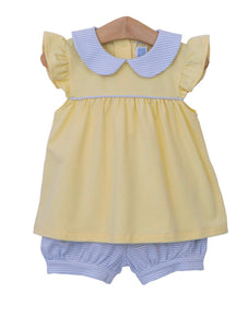 Blue and Yellow Bloomer Set