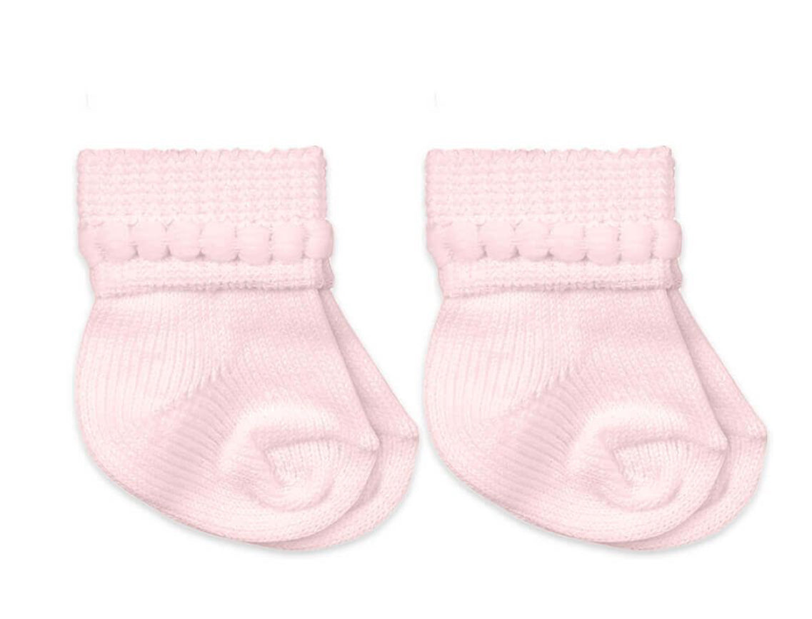 Pink Jefferies Socks Bubble Bootie Turn Cuff 2 Pair Pack