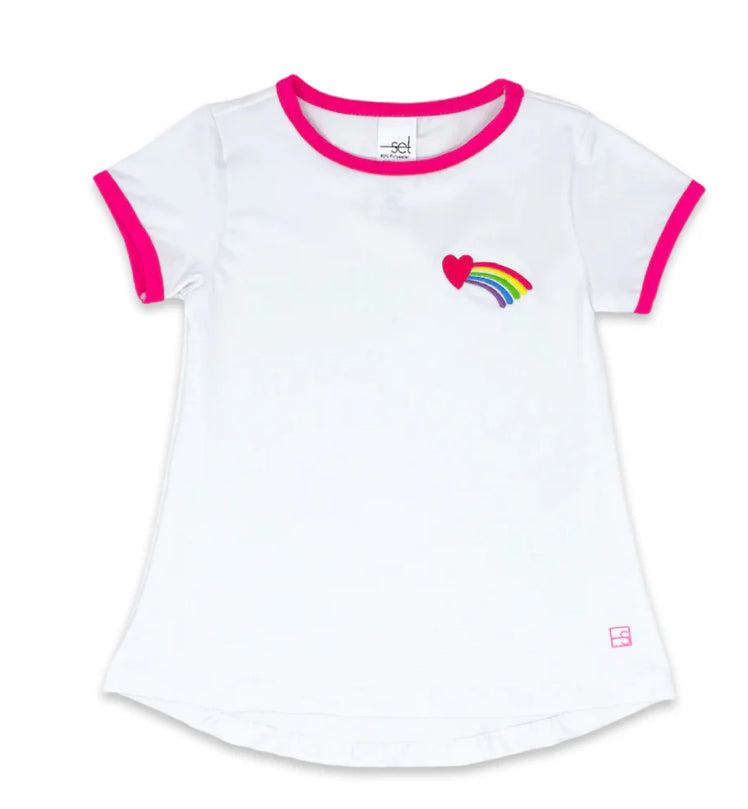 Bridget Basic Rainbow Tee