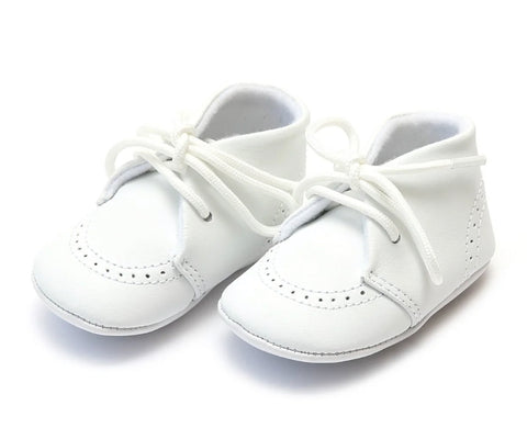 Benny Leather Brogue Oxford Crib Shoe