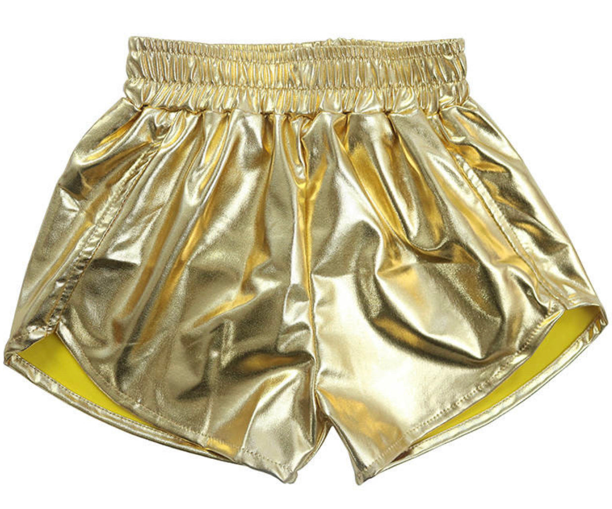 Gold Metallic Shorts