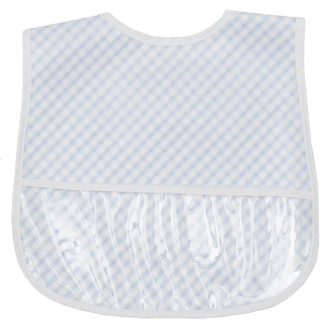 Blue Gingham Bib