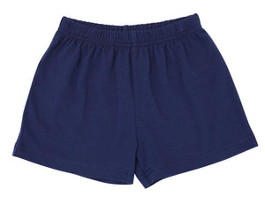 Navy Knit Shorts