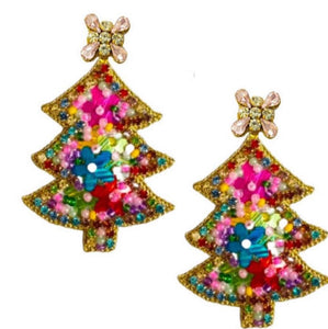Christmas Tree Earrings *PREORDER*