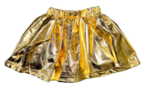 Gold Metallic Skirt