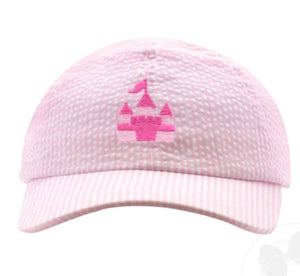 Pink Castle Seersucker Ball Cap