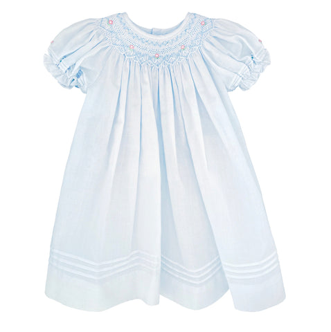 Daygown with Heart Smocking & Pearls