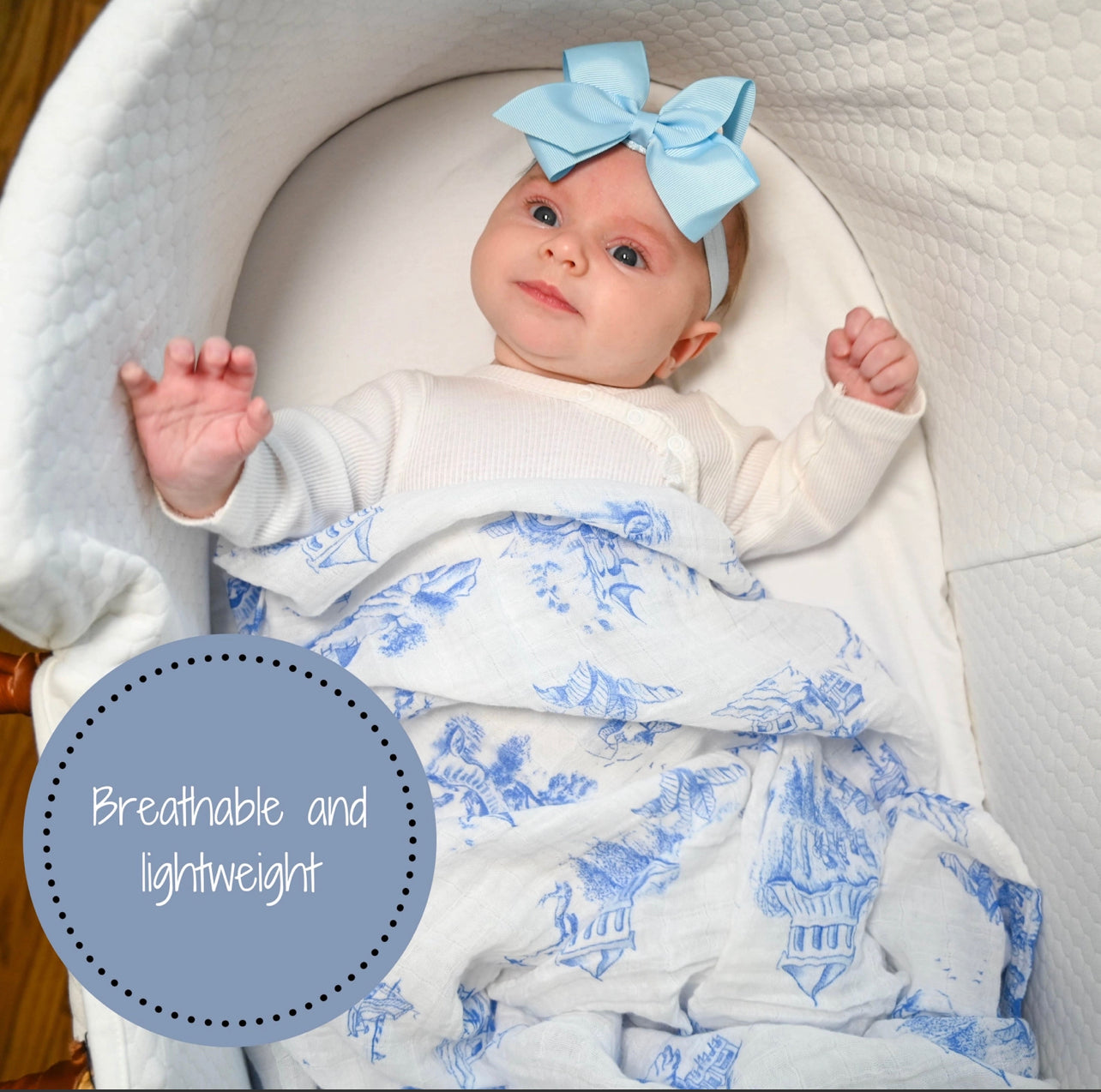 Chinoiserie Baby Swaddle