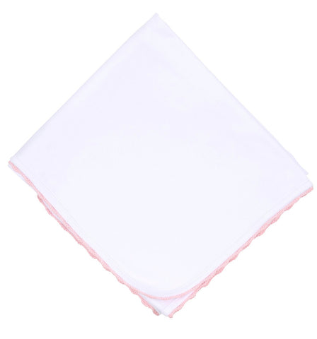 Baby Joy Pink Receiving Blanket