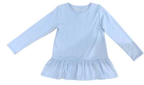 Knit top light blue