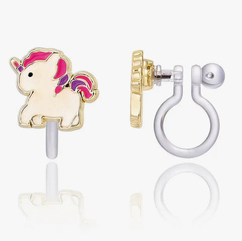 Clip On Cutie Earrings- Magical Unicorn