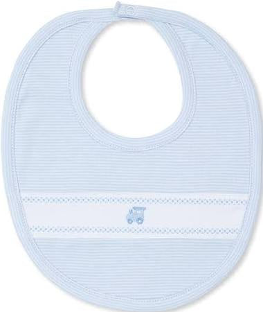 Baby Boy Stripe Train Bib