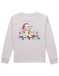 Boys Santa Paws Ls