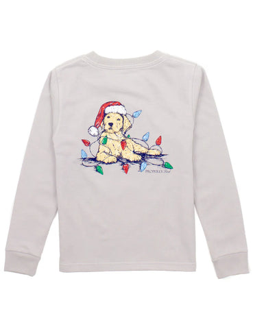 Boys Santa Paws Ls