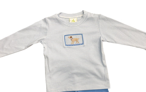 Smocked Dog Shirt