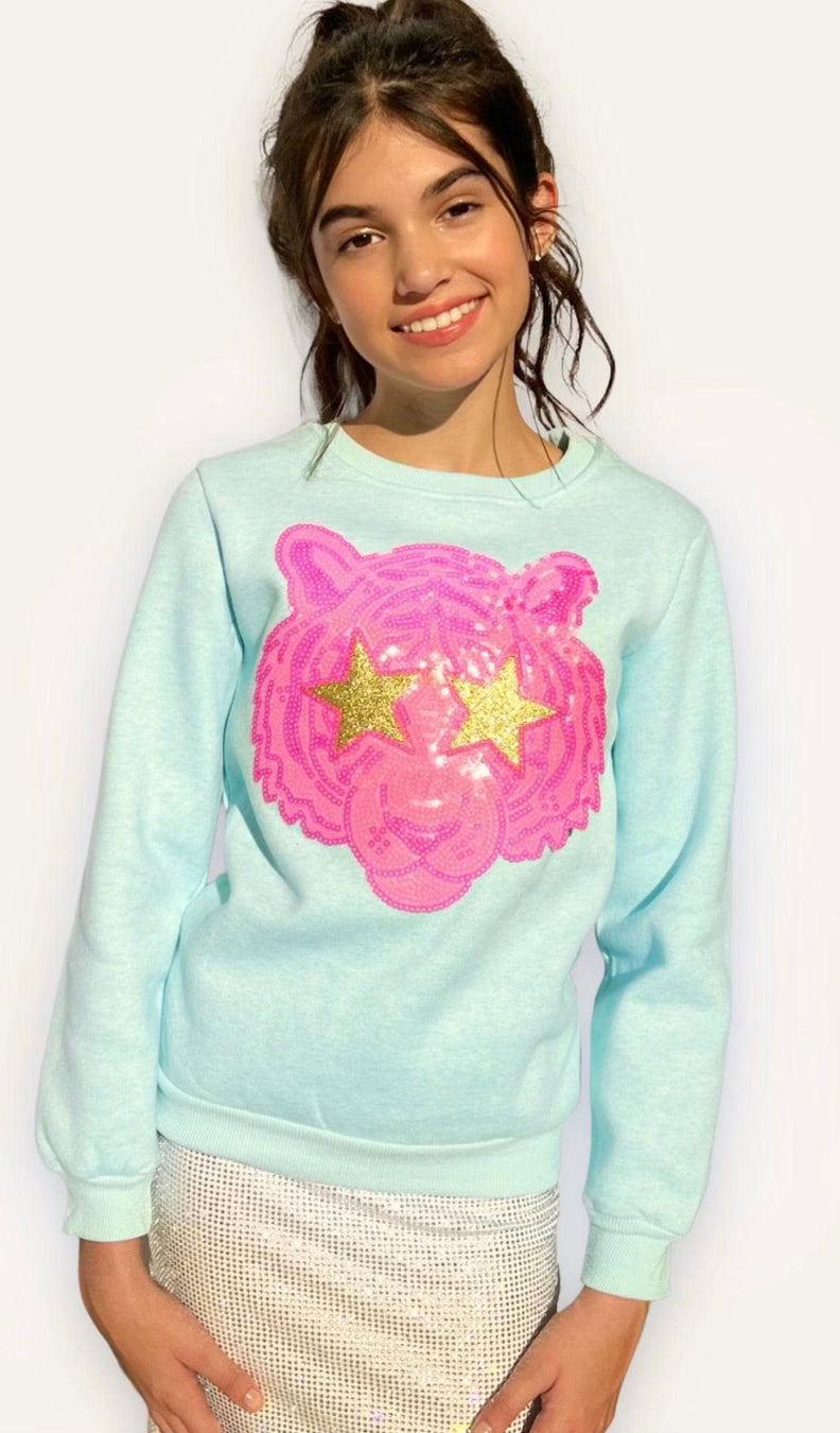 Sequin Tiger Sweatshirt