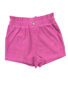 Hot Pink Cord Shorts