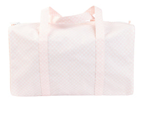 Pink Gingham Duffel