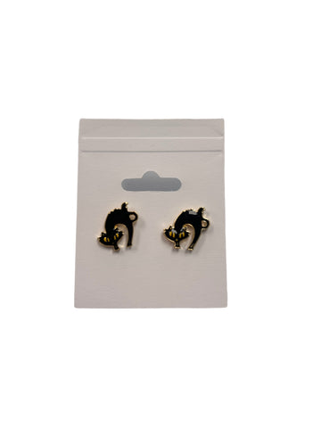 Black Cat Earrings