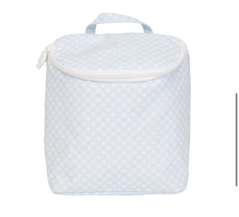 Blue Gingham Bottle Bag