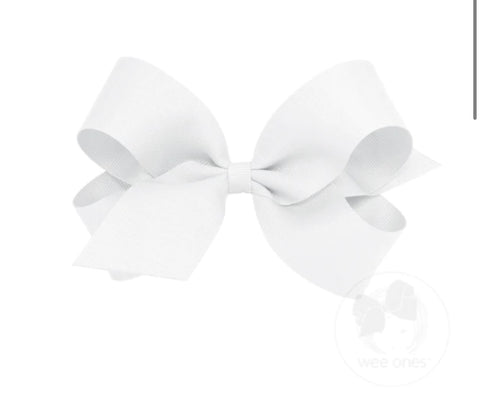 Large White Bow